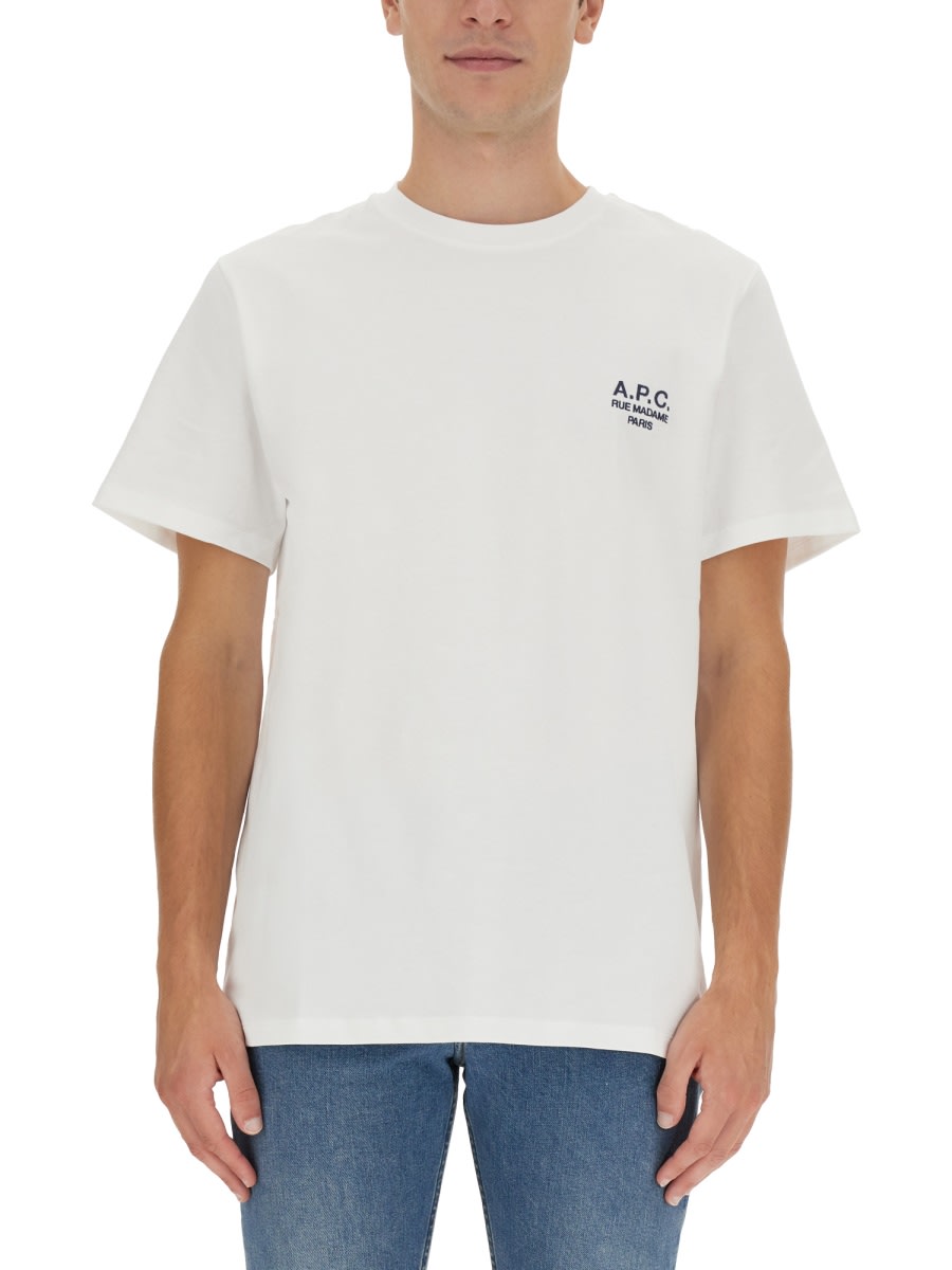 Shop Apc T-shirt Raymond In White