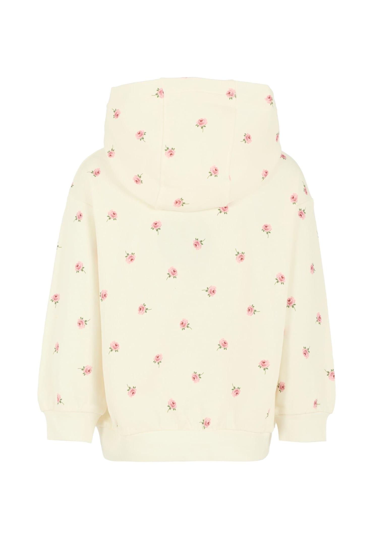 Stella Mccartney White Sweatshirt For Girl With Flowers And Logo In White