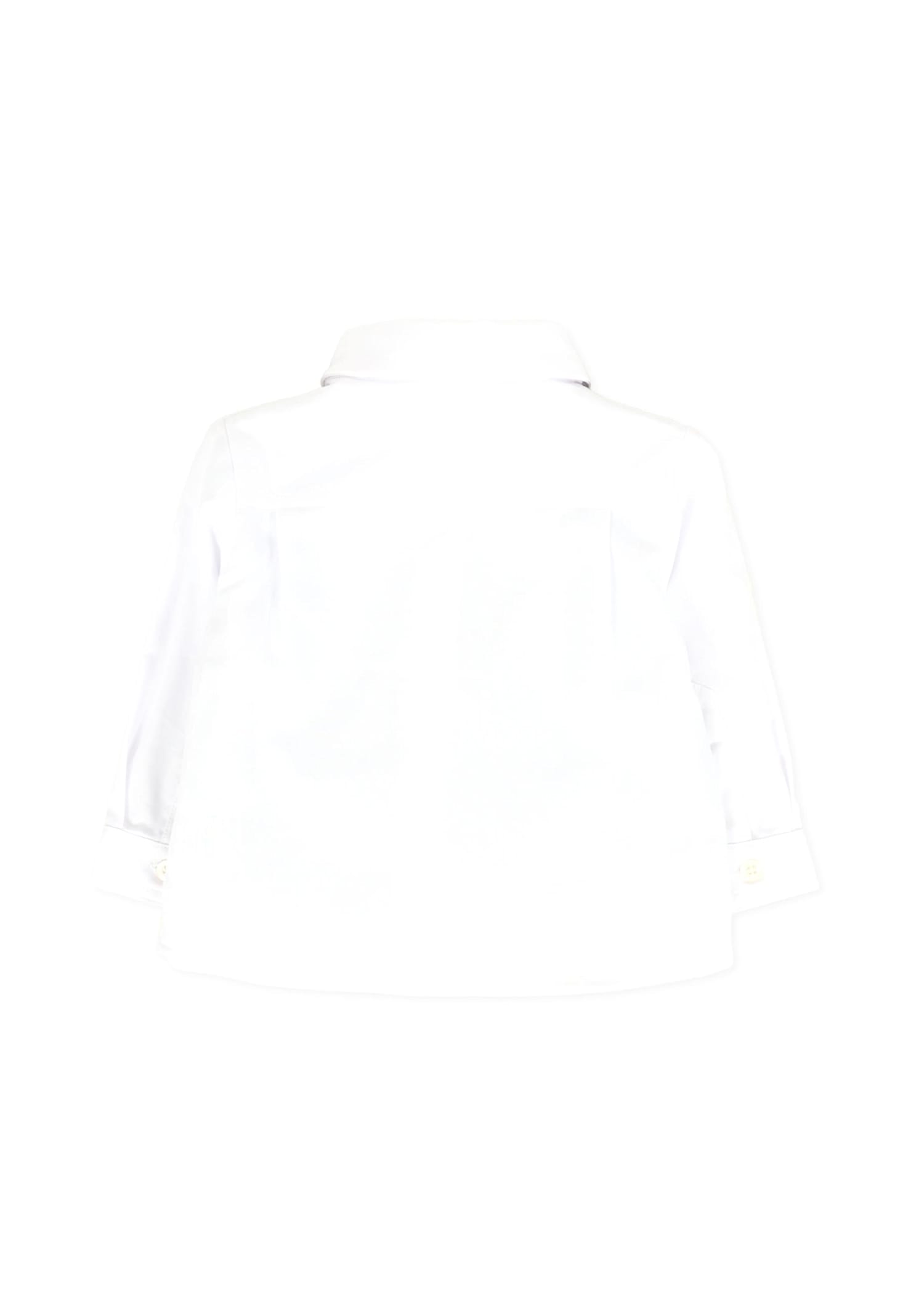 Patachou White Shirt For Baby Boy With Bow Tie In Multi