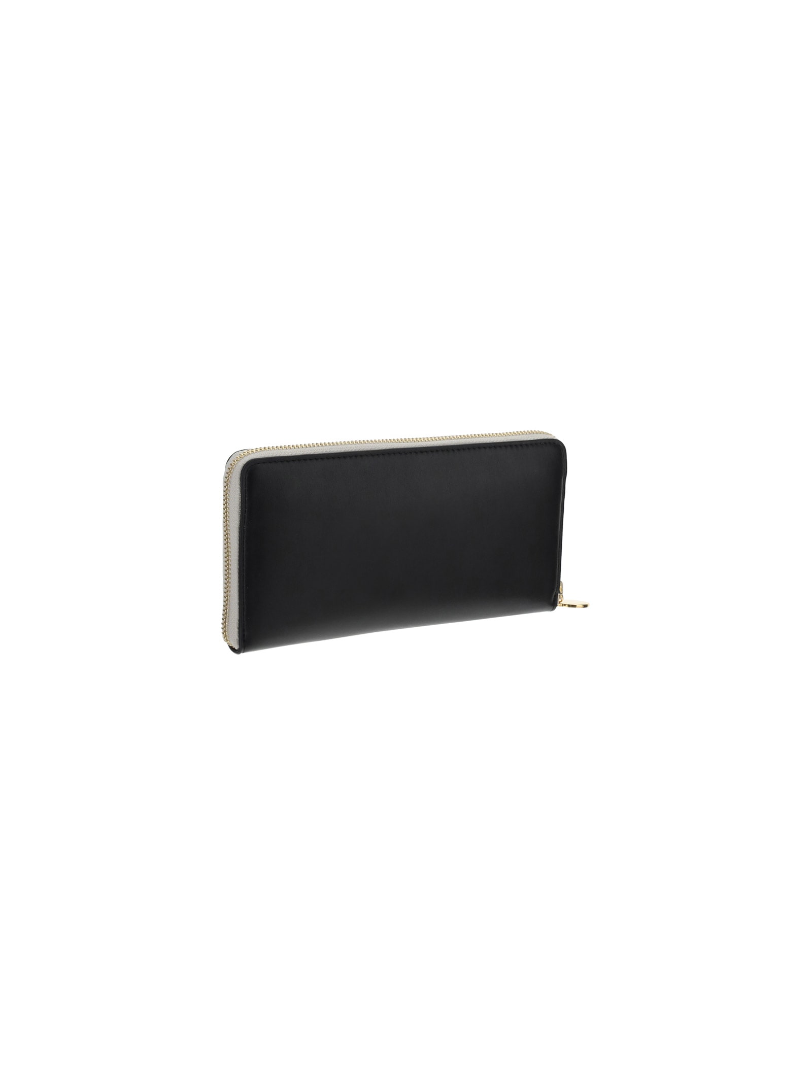 Shop Stella Mccartney Bicolor Wallet In Nero