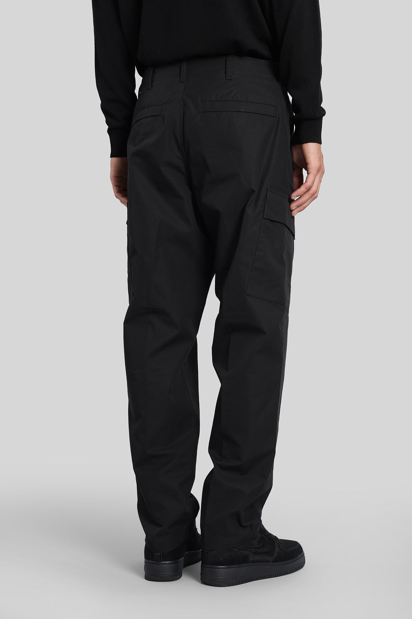 Stone Island Pants In Black Cotton In Black