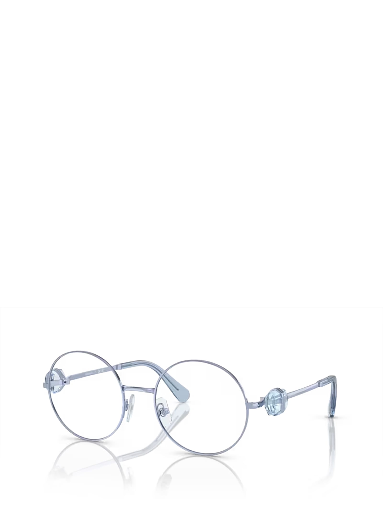 Shop Swarovski Sk1001 Light Blue Glasses
