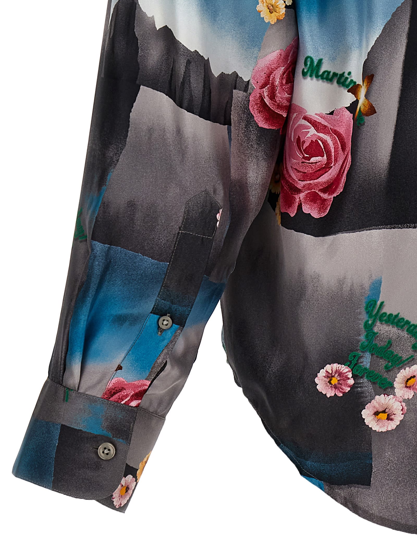 Shop Martine Rose Today Floral Shirt In Multicolor