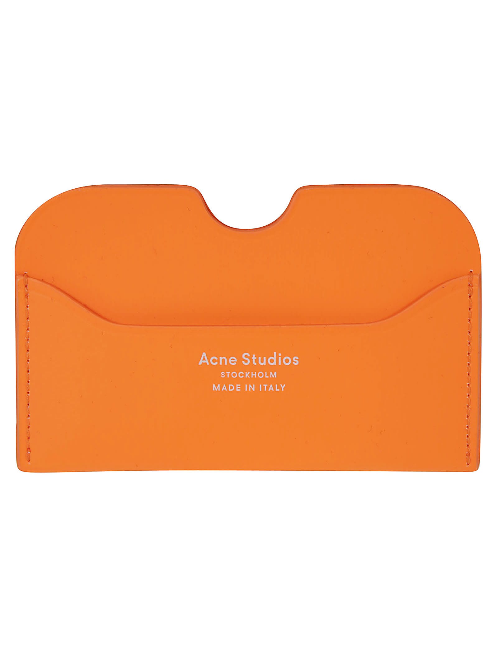 Acne Studios Elmas S Card Holder In Fluo Orange