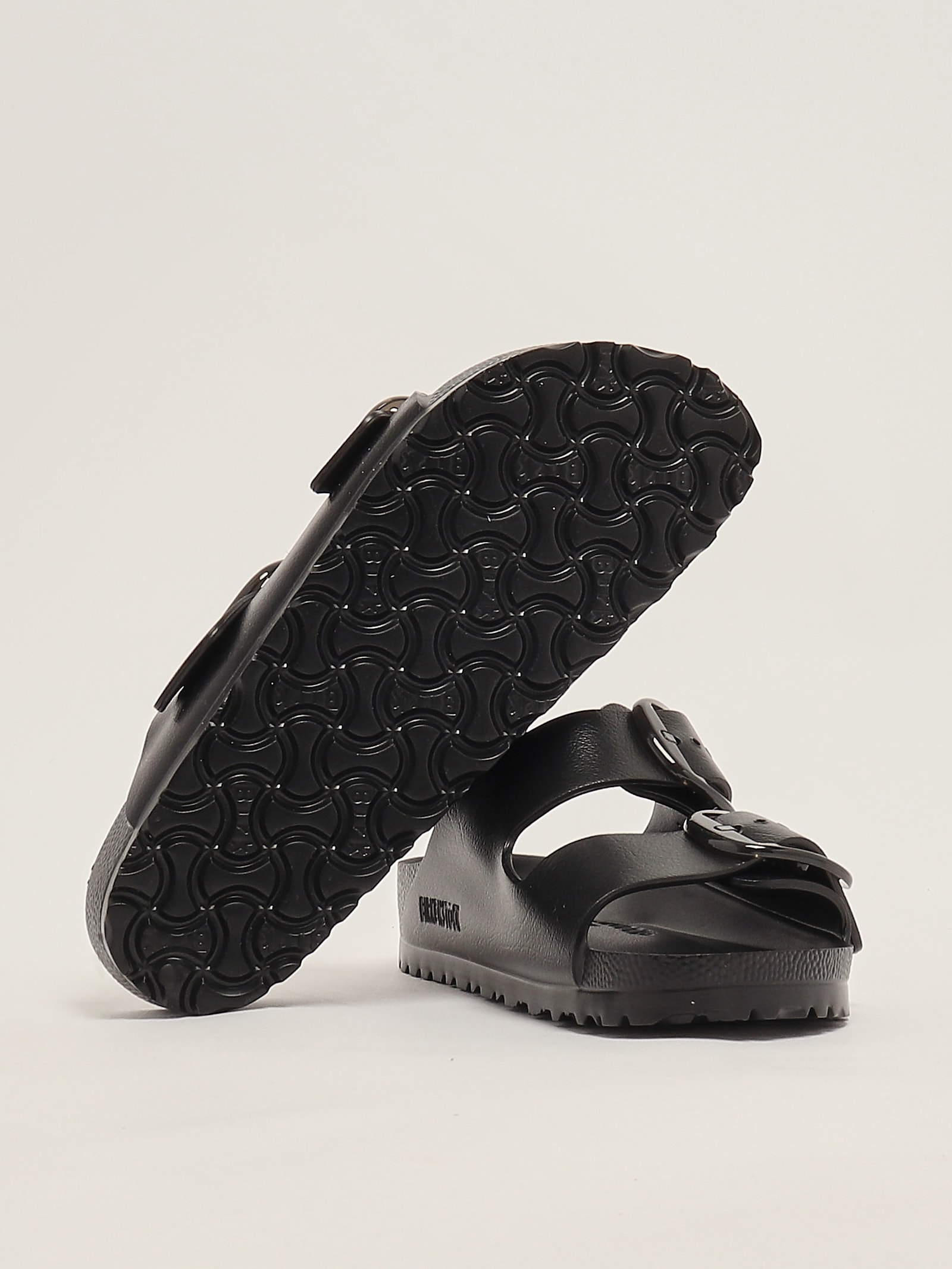 Birkenstock Arizona Raffia Slide In Black