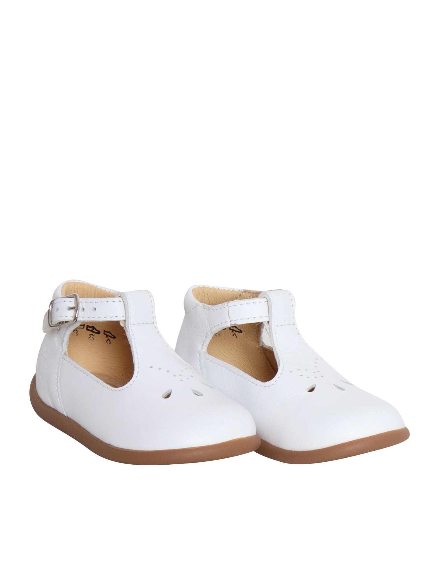 Pom D'api Stand-up Salome Shoes In White