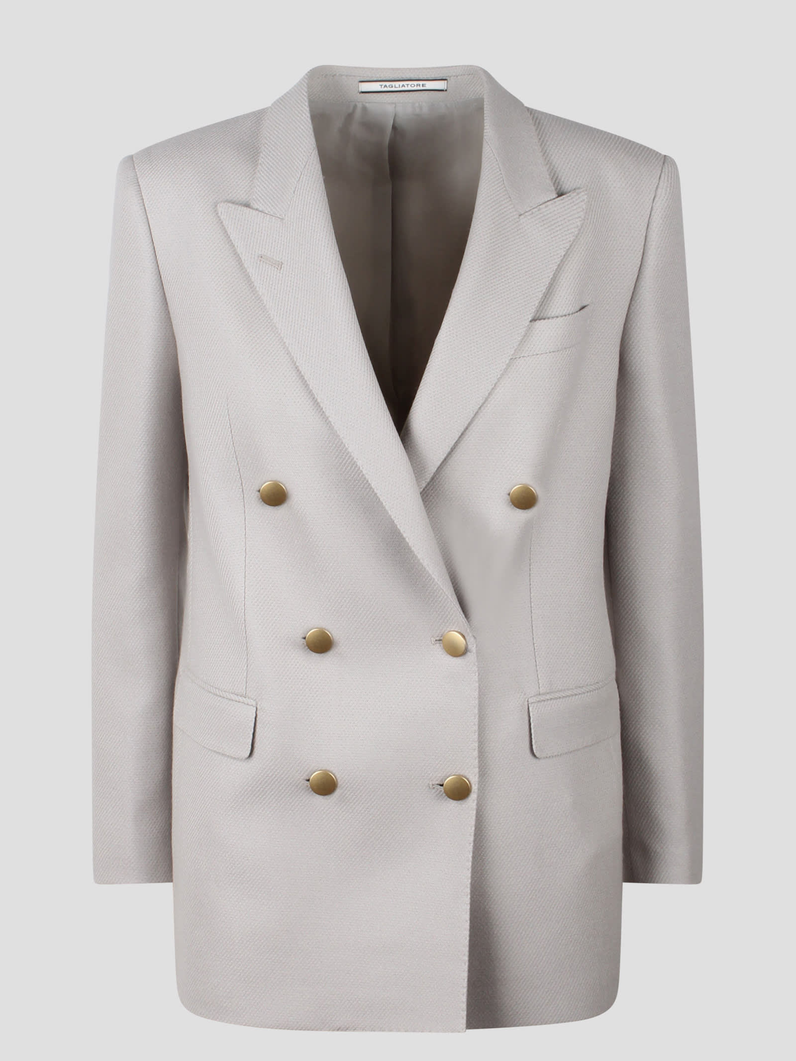 Shop Tagliatore Jasmine Blazer In Grey