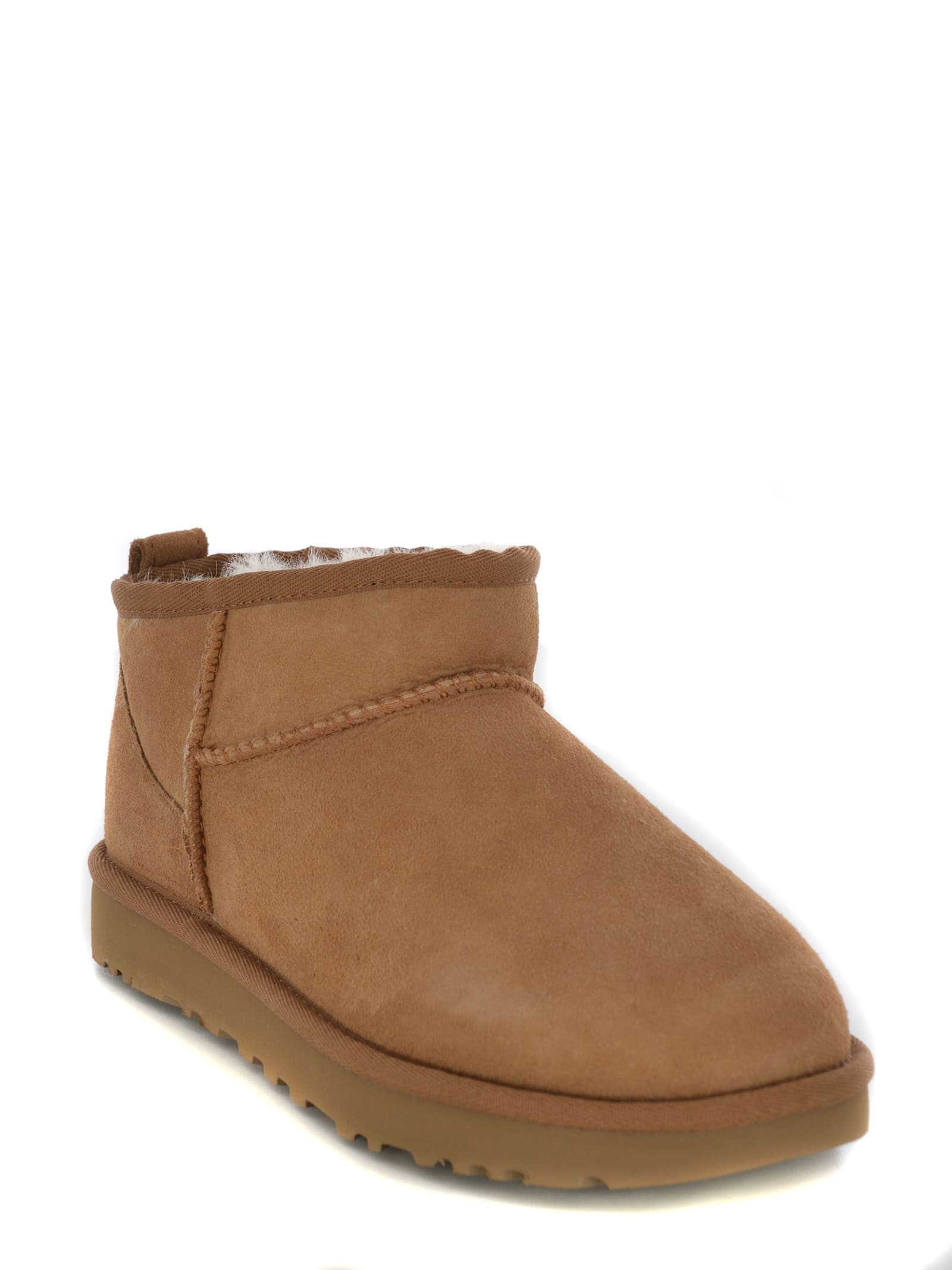 Shop Ugg Stivali  Classic Ultra Mini Made Of Suede In Camel