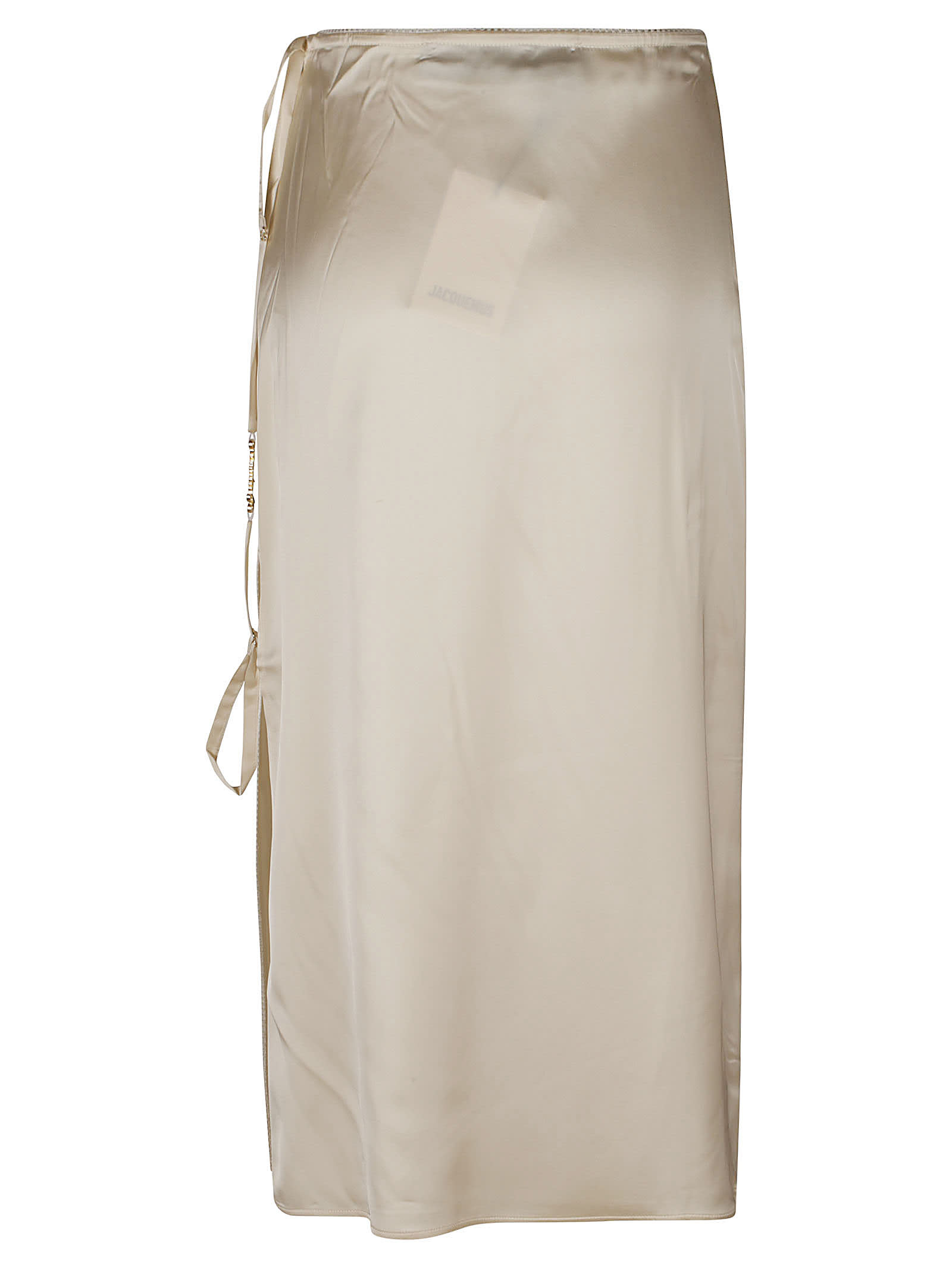 Shop Jacquemus Notte Skirt In Off White