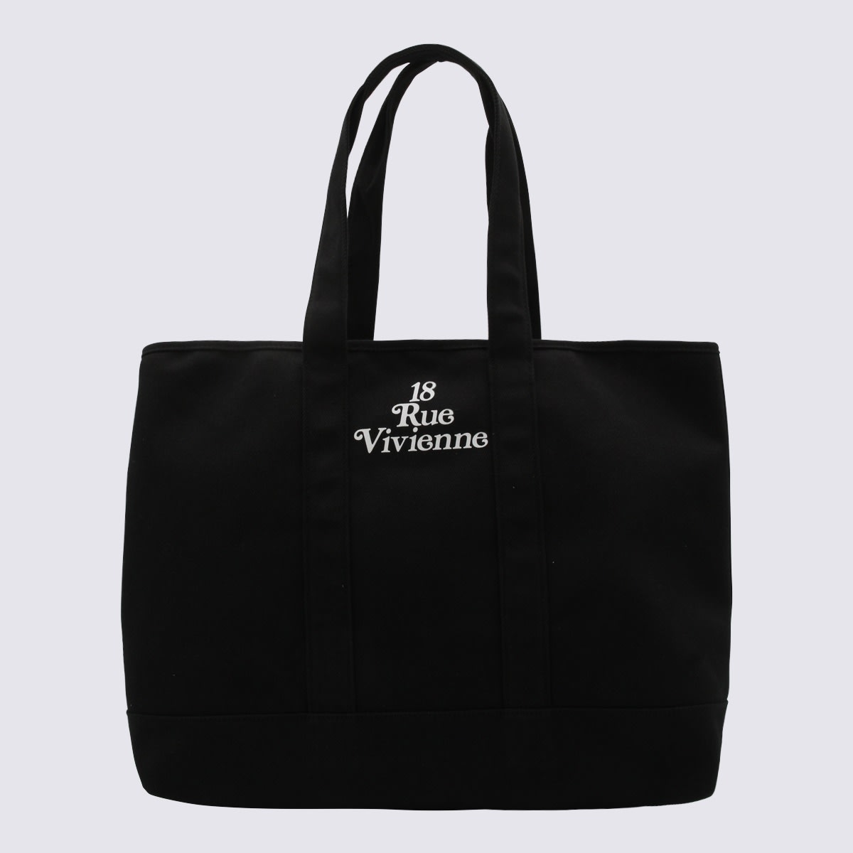 Shop Kenzo Black Cotton Tote Bag