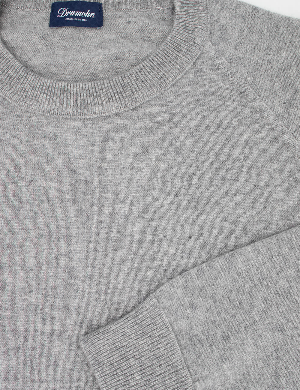 Shop Drumohr Sweatshirt In Grigio Chiaro