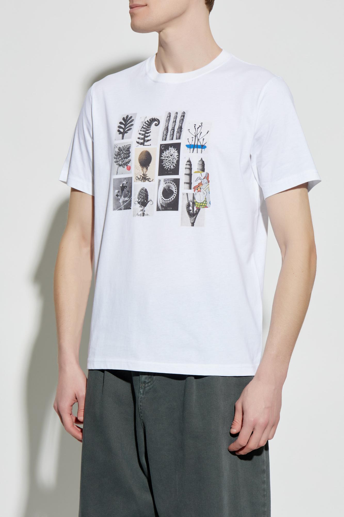 Shop Paul Smith Ps  T-shirt With Print In White
