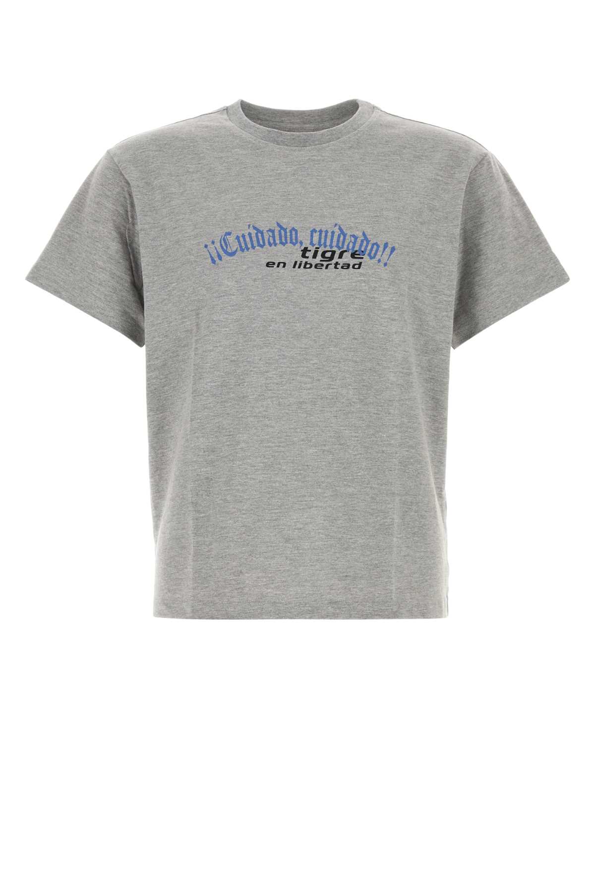 Gimaguas Cotton And Polyester Tigre Graphic T-shirt In Gray