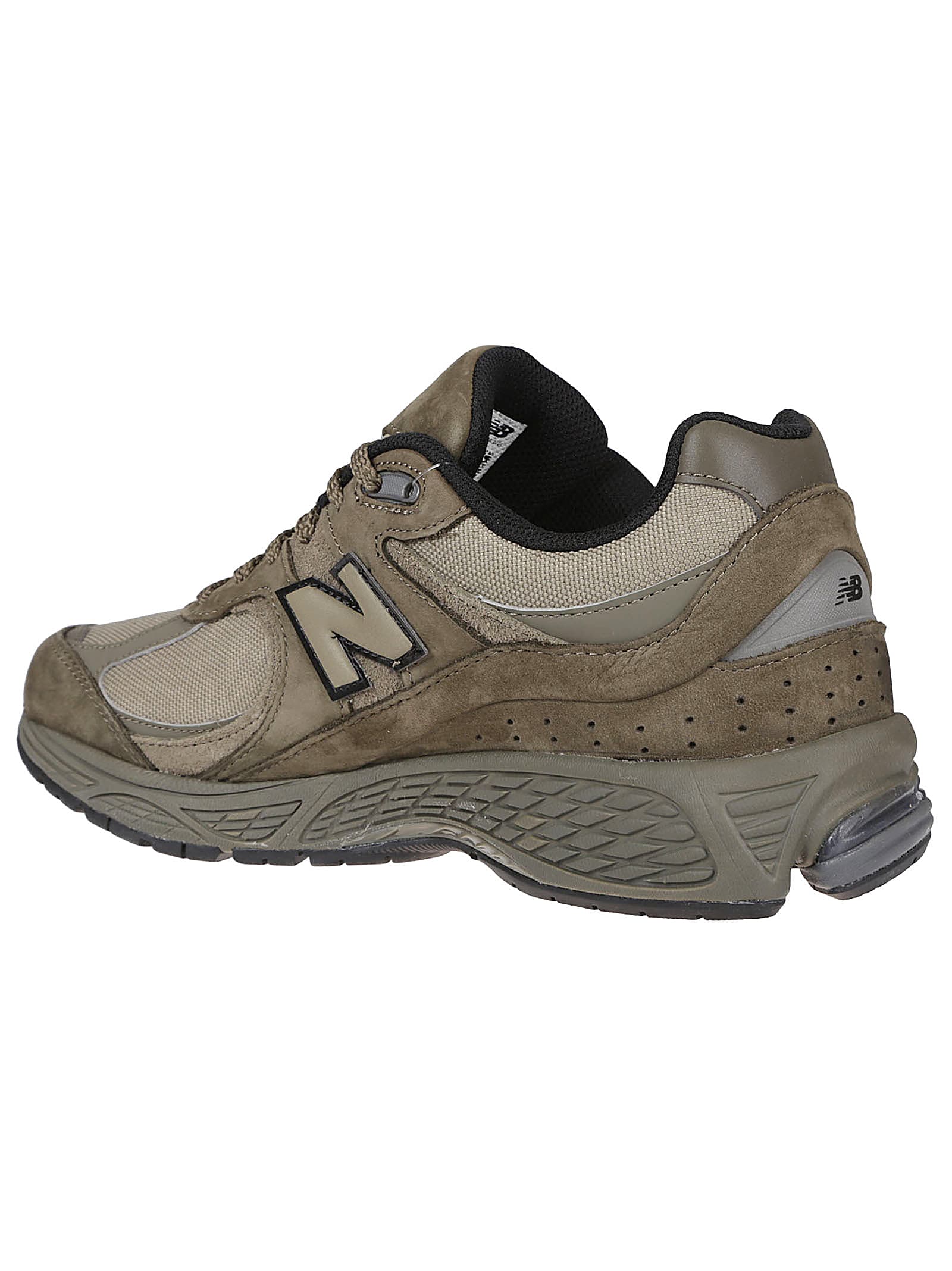 New Balance Army Green Suede And Mesh 2002r Sneakers In Green