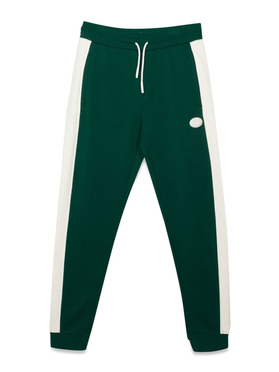 Emporio Armani Color-block Track Pants In Green