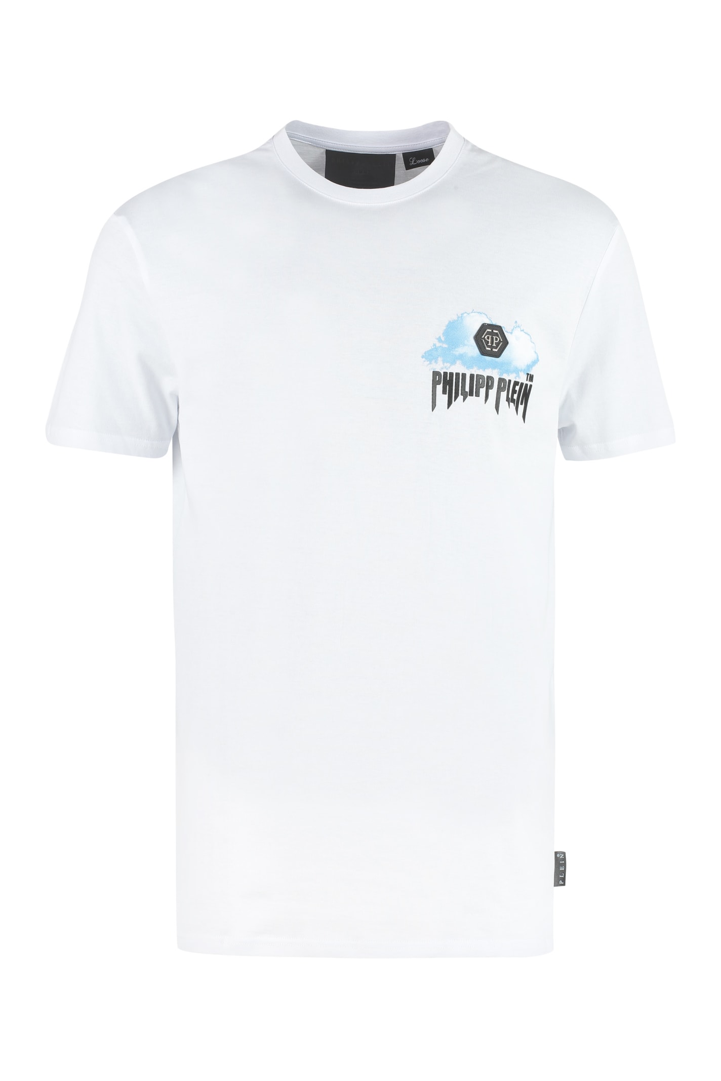 Philipp Plein Cotton Crew-neck T-shirt In White