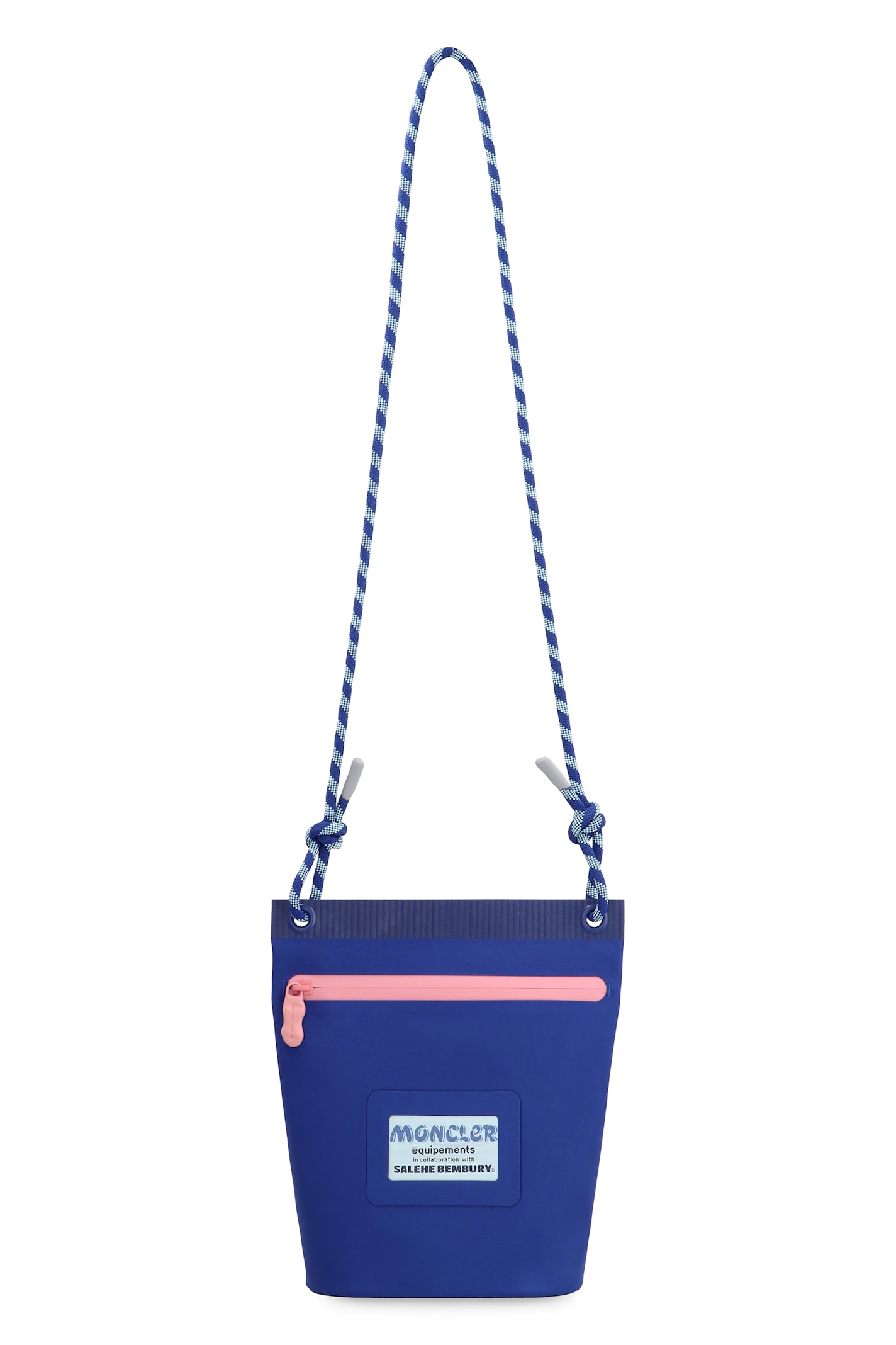 Moncler Salehe Bembury Amoeba Nylon Pouch In Blue