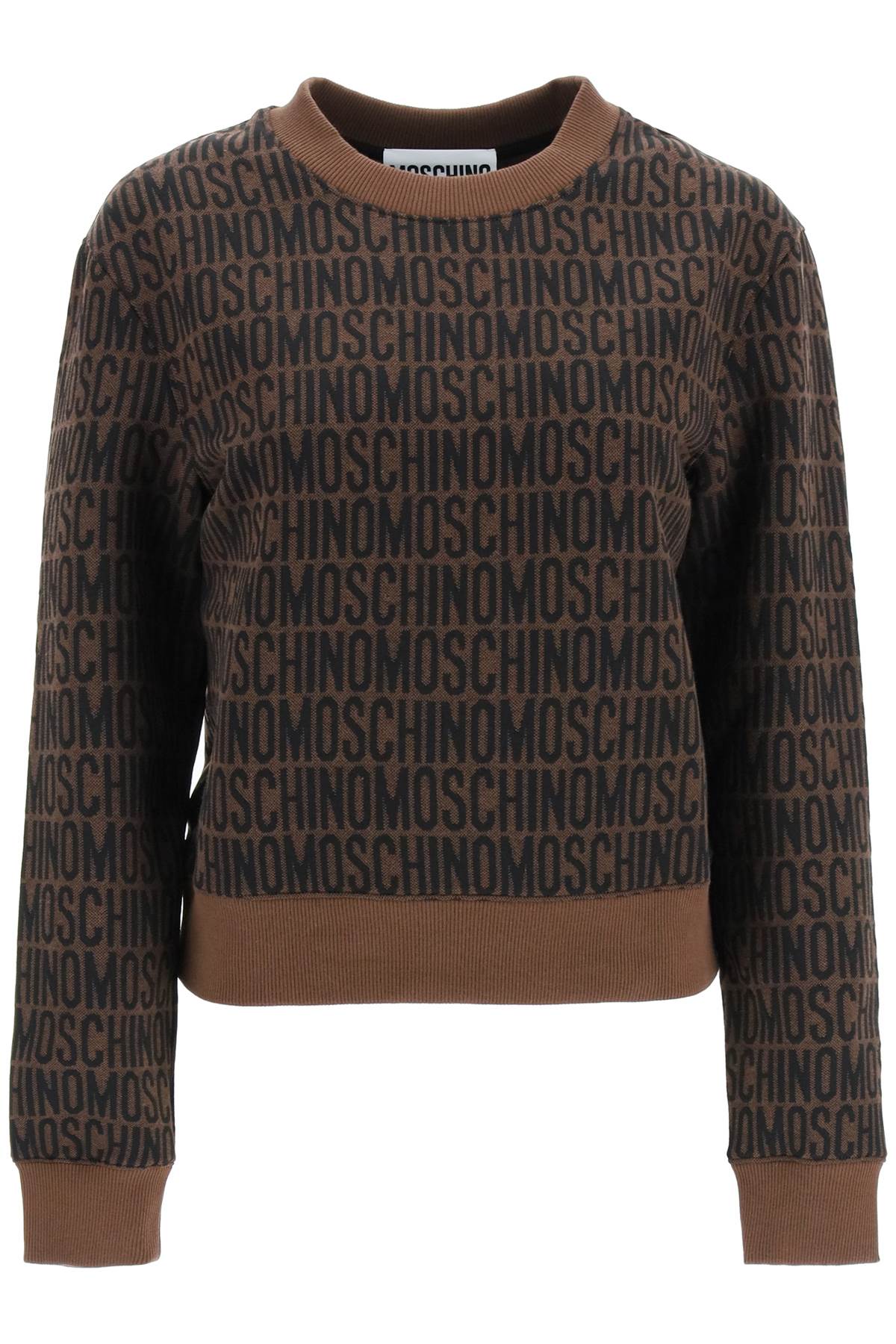 MOSCHINO JACQUARD LOGO SWEATSHIRT