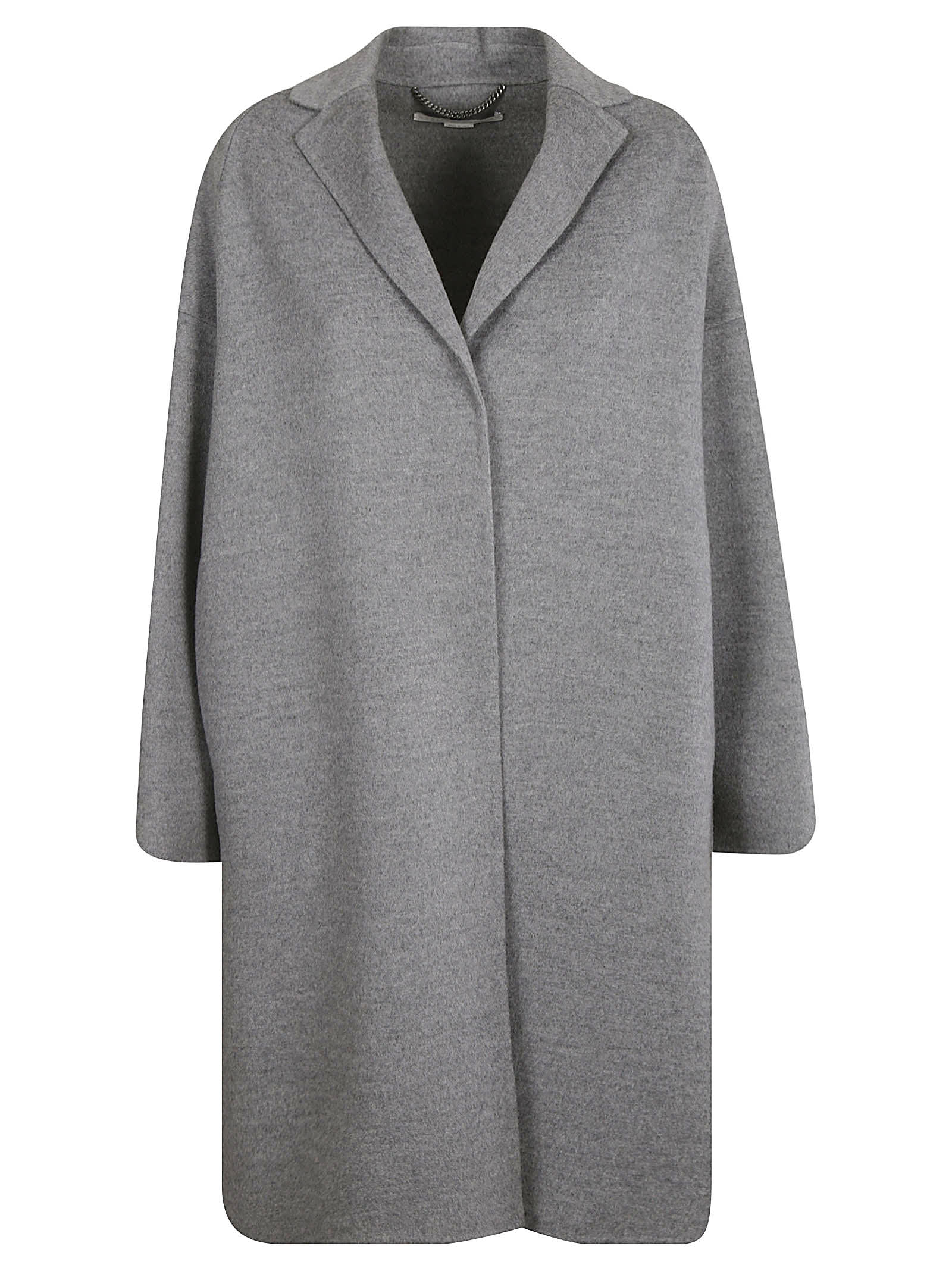 Stella Mccartney Mid-length Coat In Light Grey Mélange