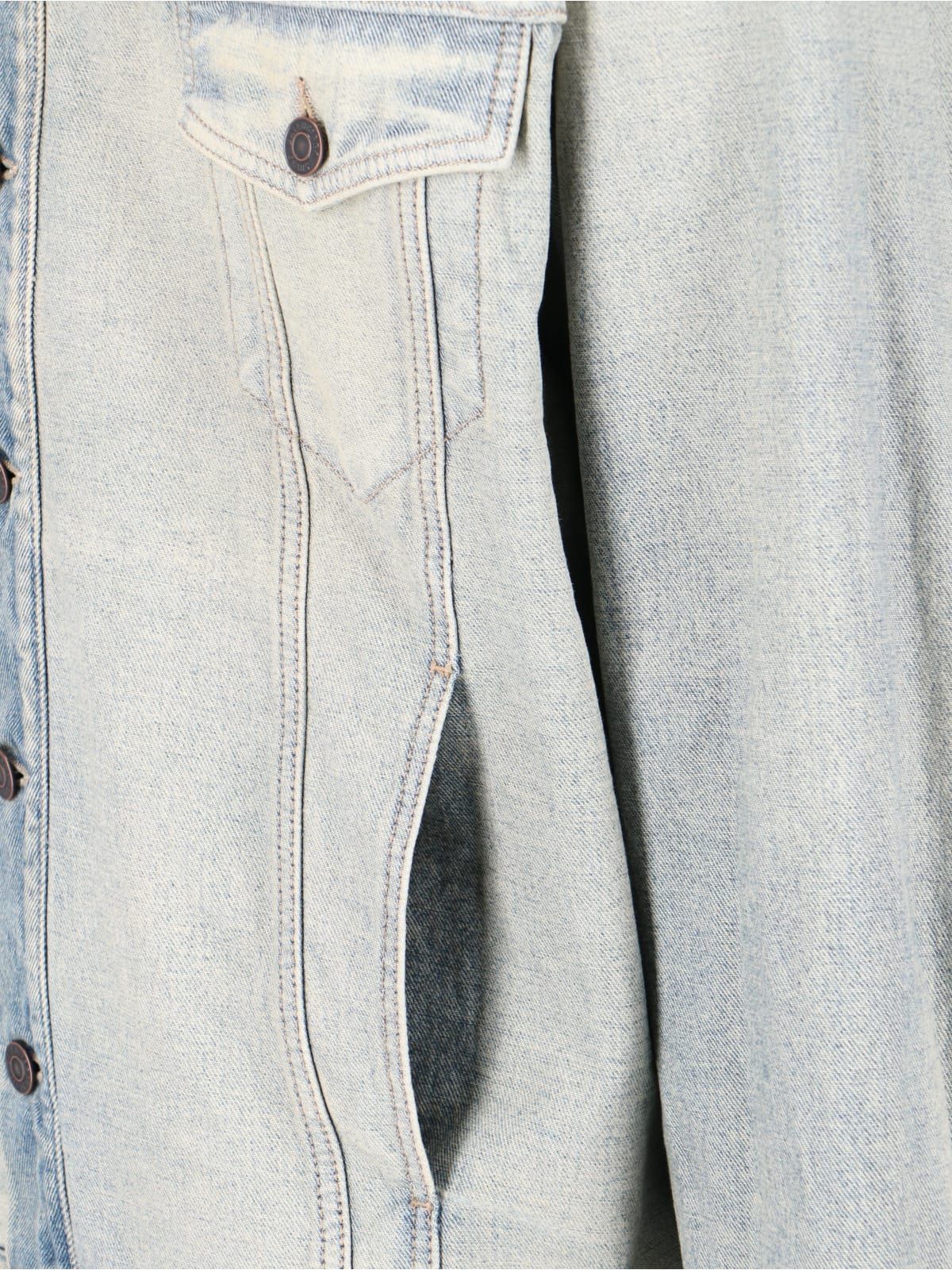 Balenciaga Oversized Jacket In Light Blue