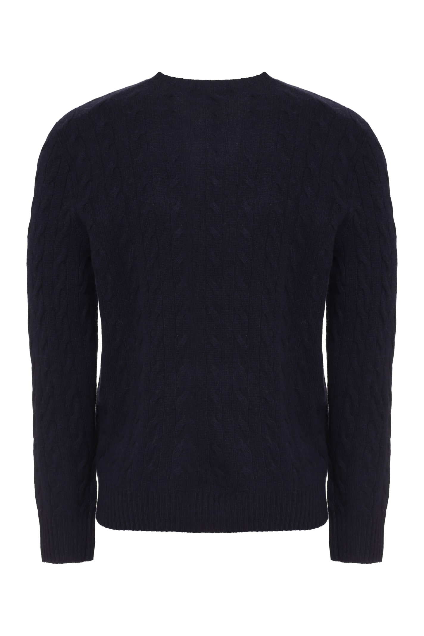 Shop Polo Ralph Lauren Ribbed Sweater In Blue