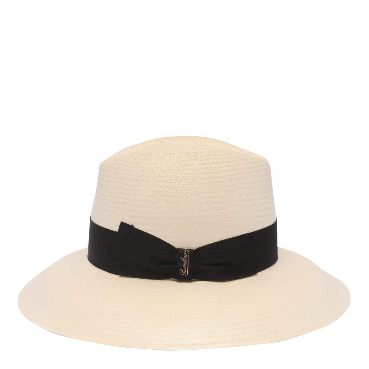 Shop Borsalino Claudette Panama Hat In Black