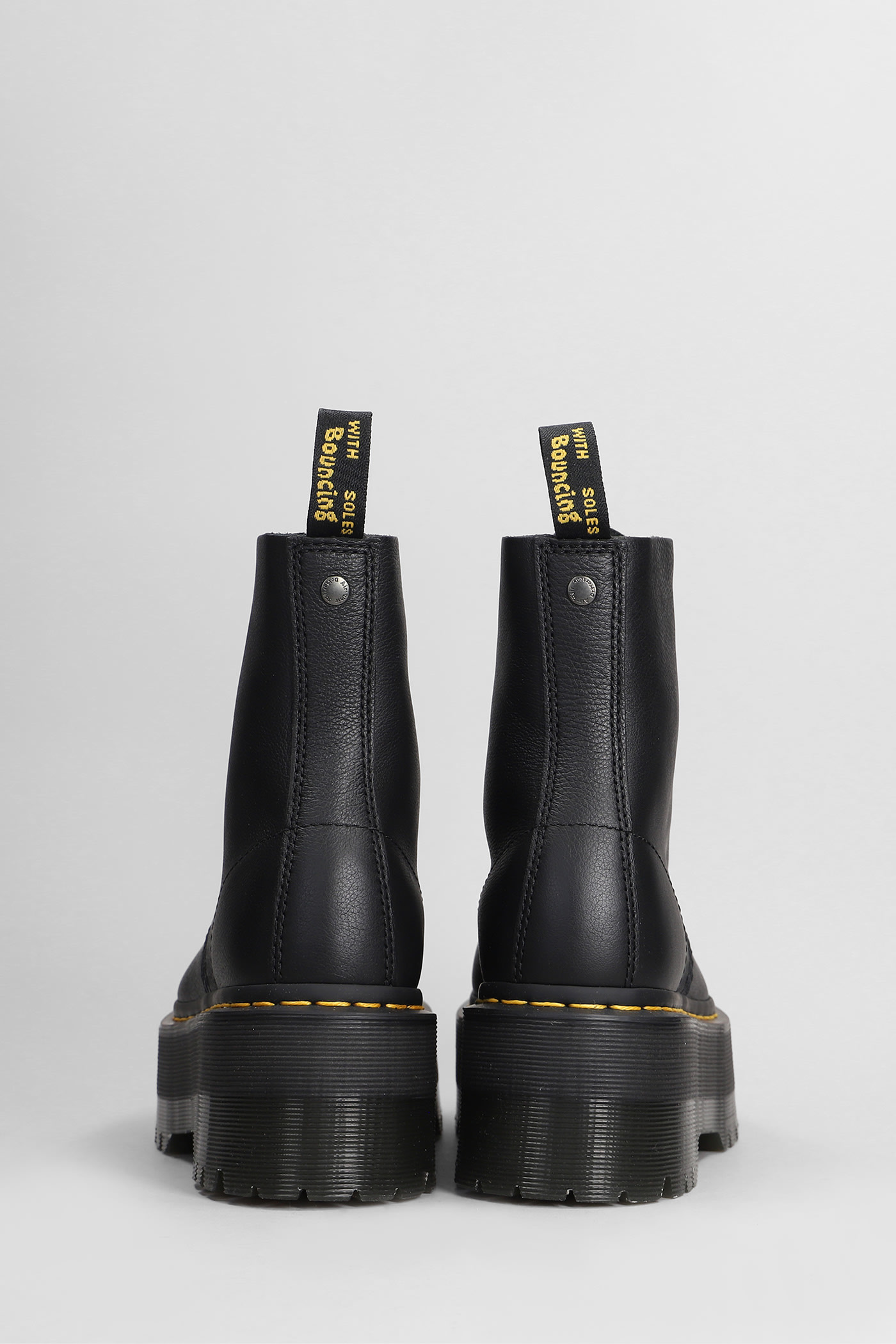 Shop Dr. Martens' 1460 Pascal Max Combat Boots In Black Leather