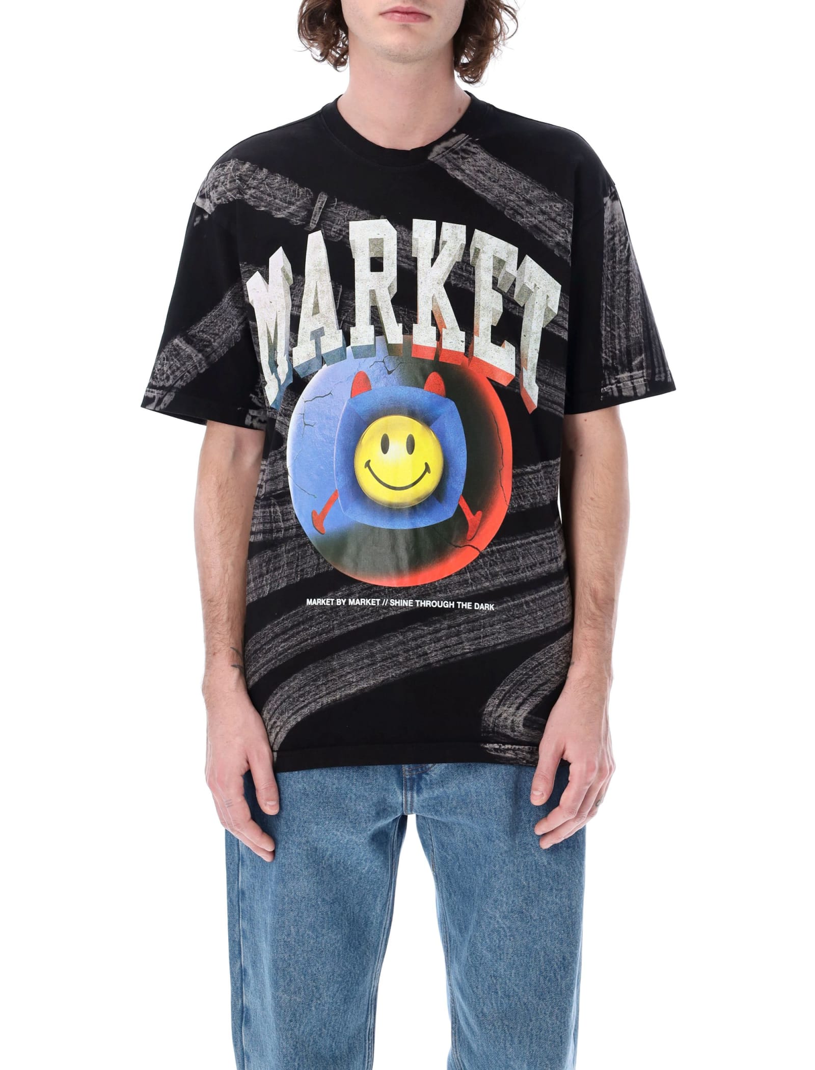 Market Smiley Happiness Within Tie-dye T-shirt