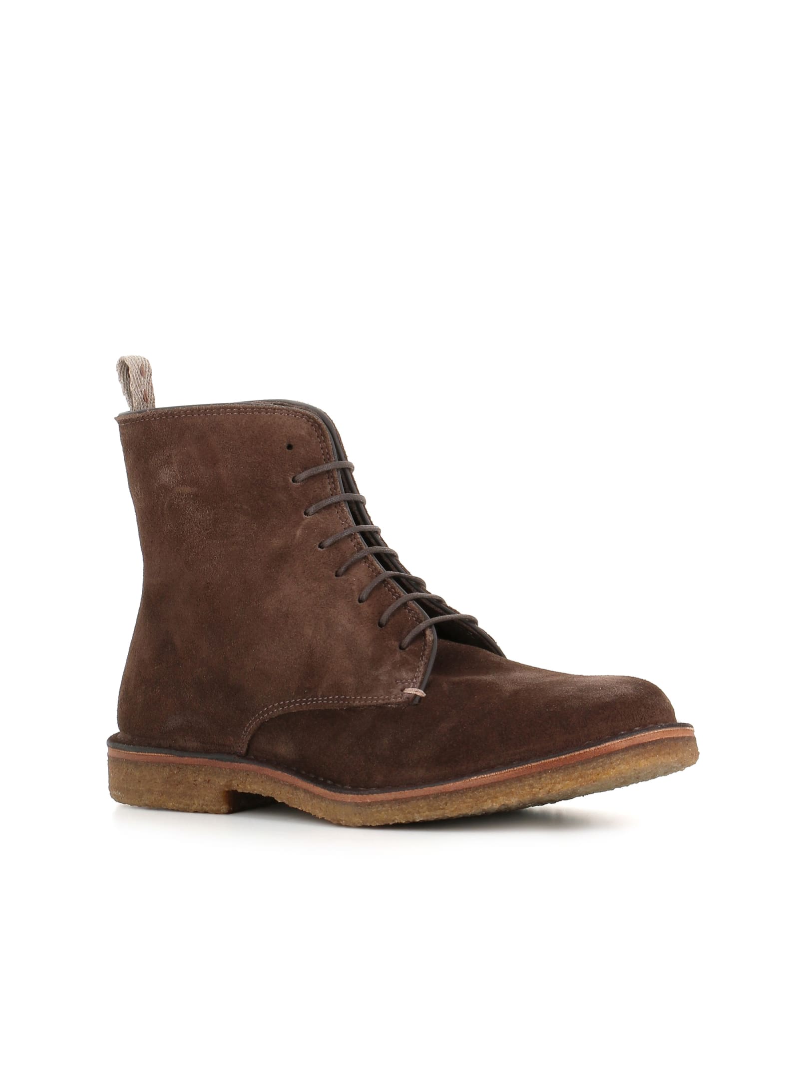 Shop Astorflex Lace-up Bootlex In Brown