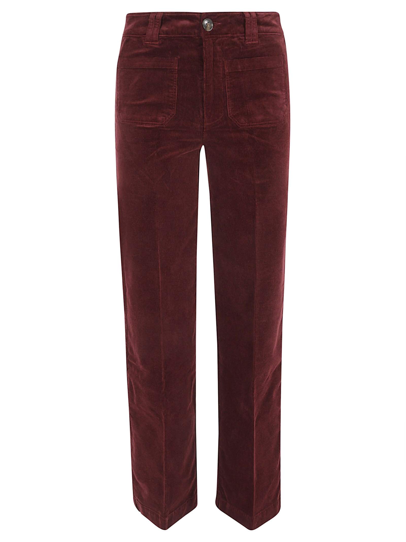 Buttoned Straight Trousers