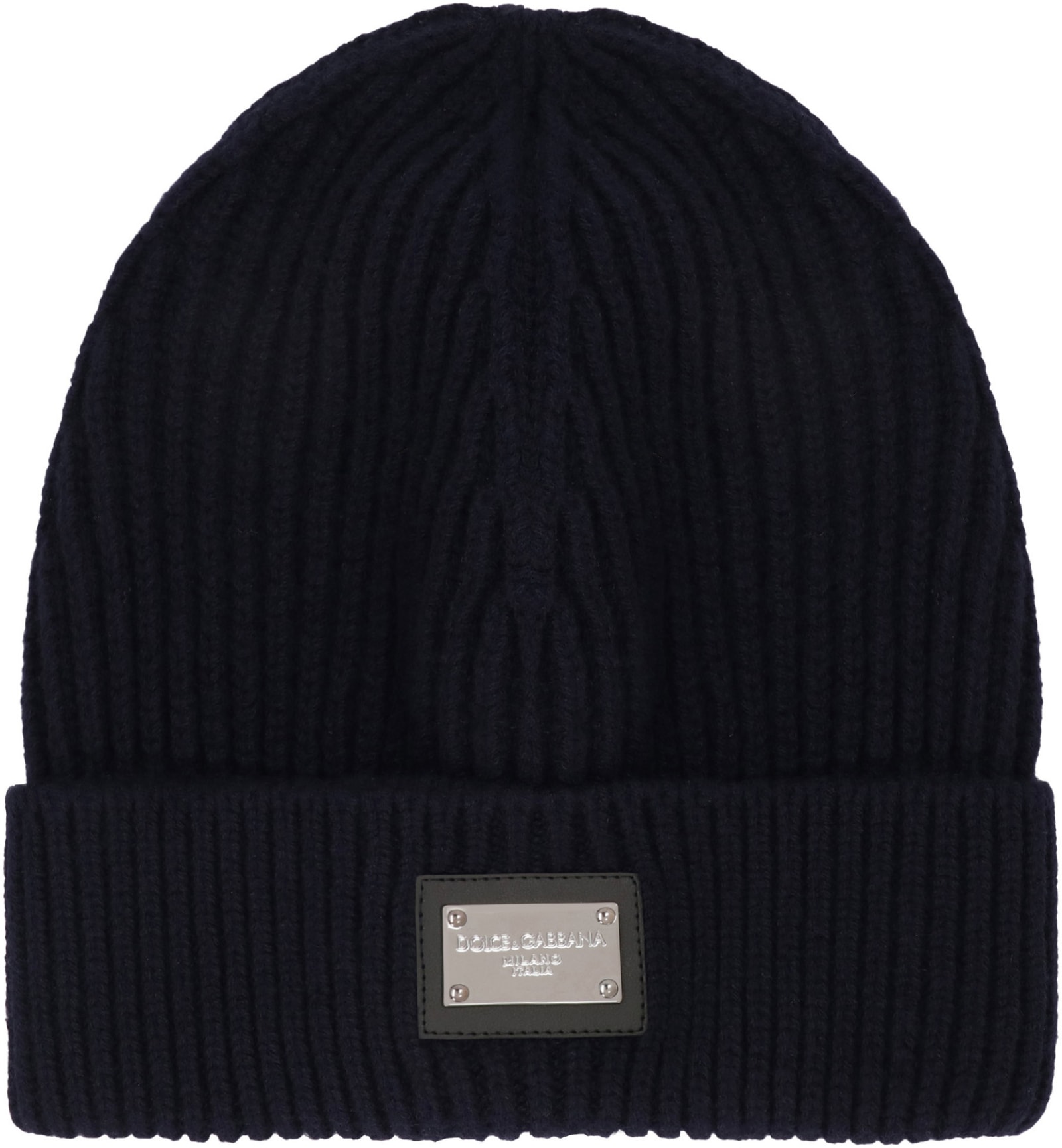 Shop Dolce & Gabbana Wool And Cashmere Hat In Blue