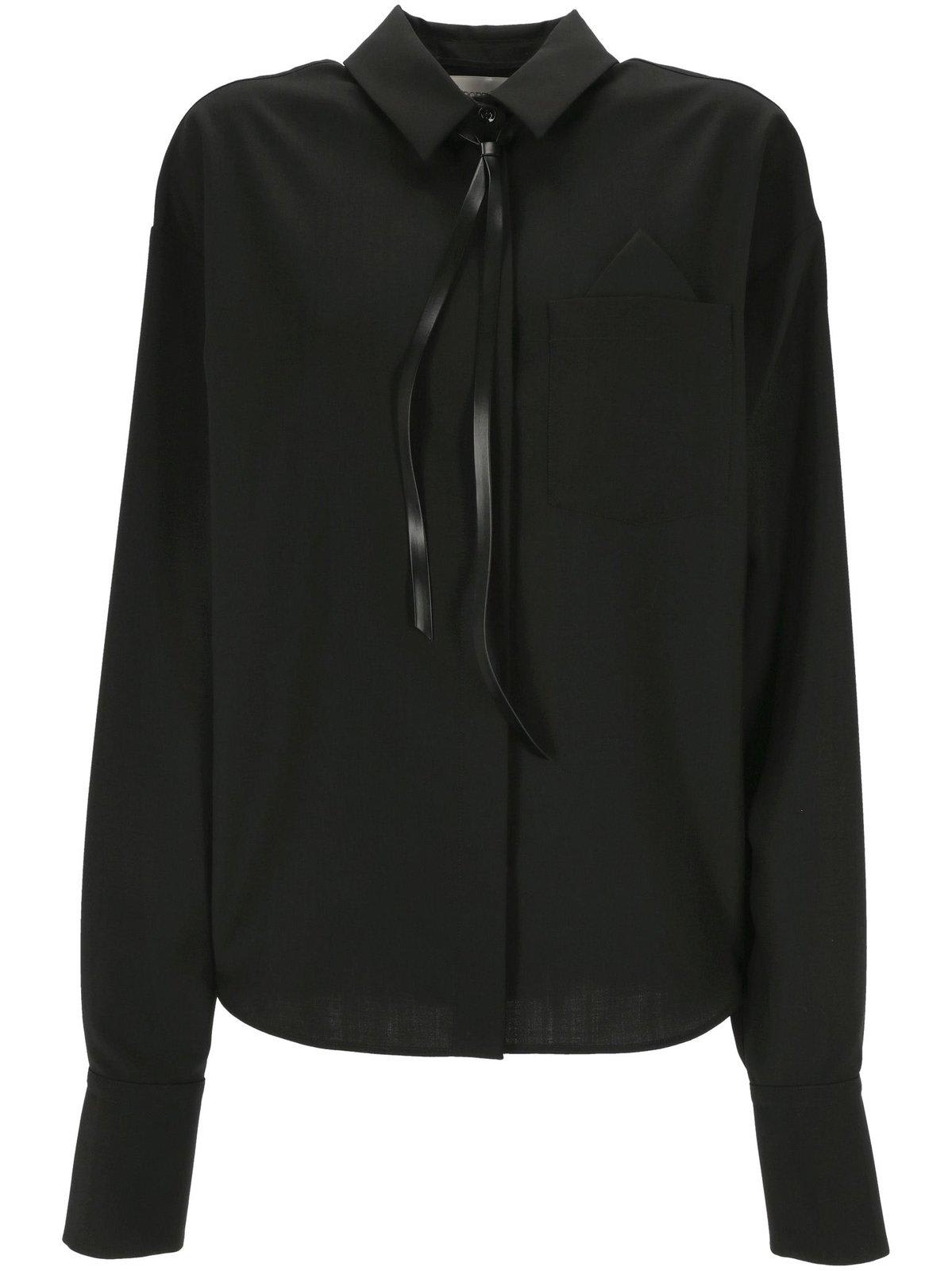 Shop Sportmax Mappa Oversized Shirt In Nero