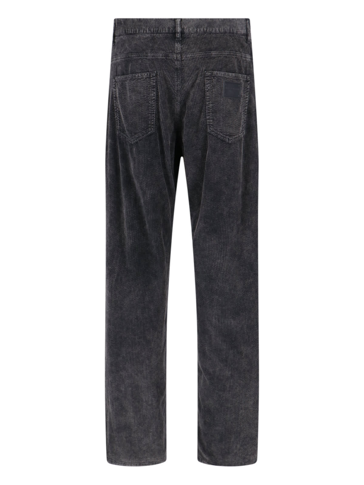 Shop Dolce & Gabbana Velvet Pants In Gray