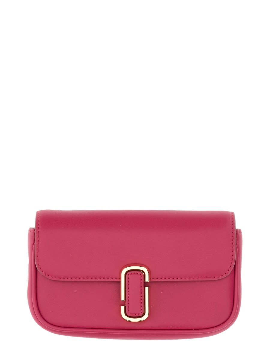 Shop Marc Jacobs The J Marc Bag In Fuchsia