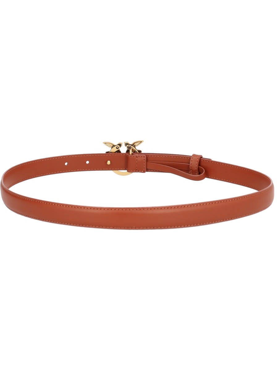 Pinko Love Berry Belt In Brown