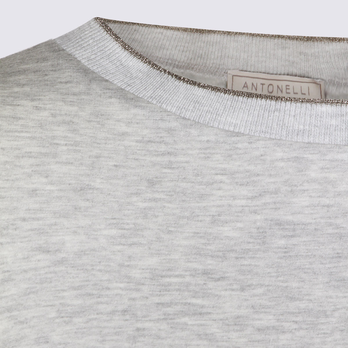 Antonelli Round Neck Long-sleeved T-shirt In Green