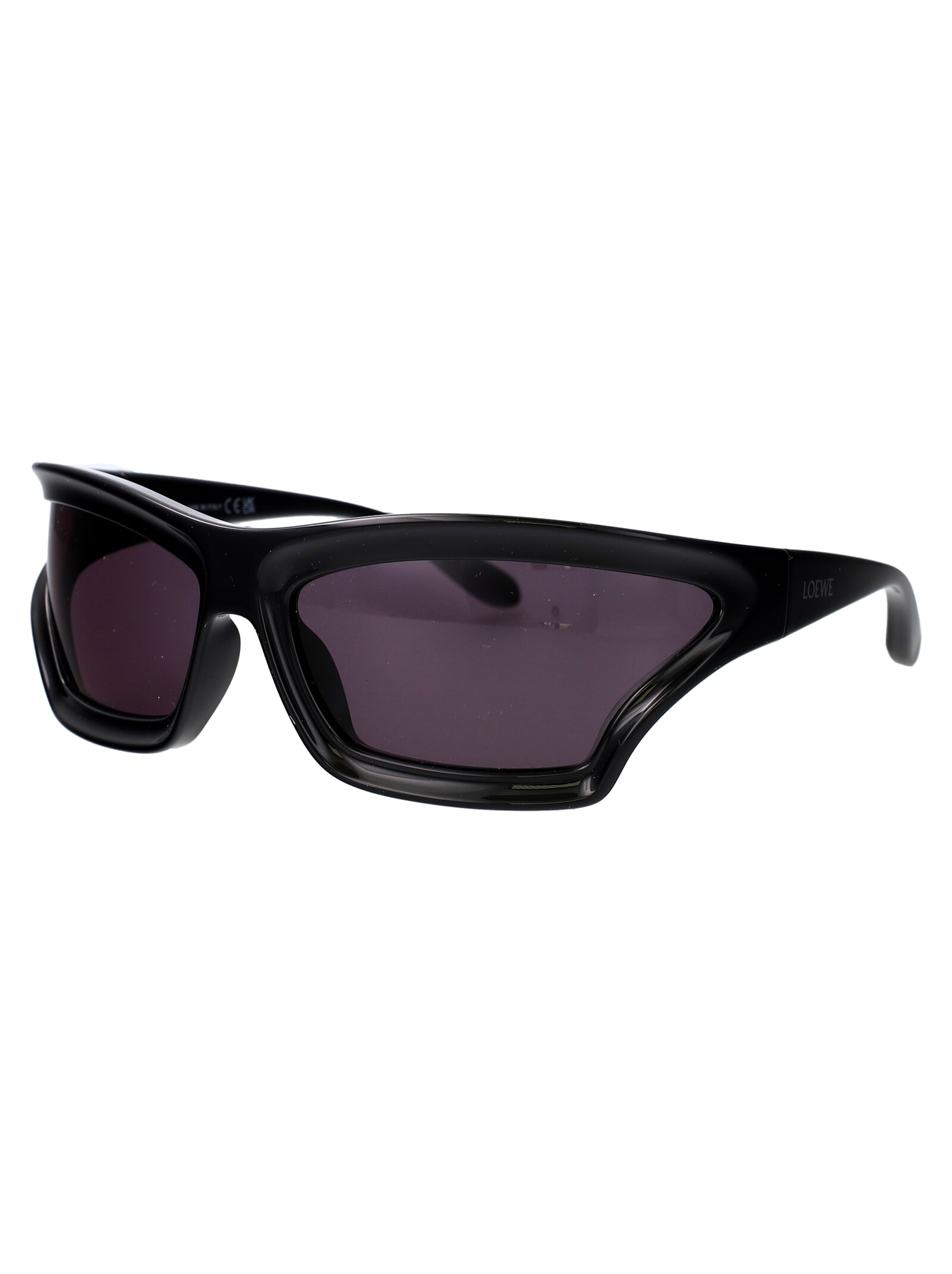 Shop Loewe Signature Sunglasses In Black