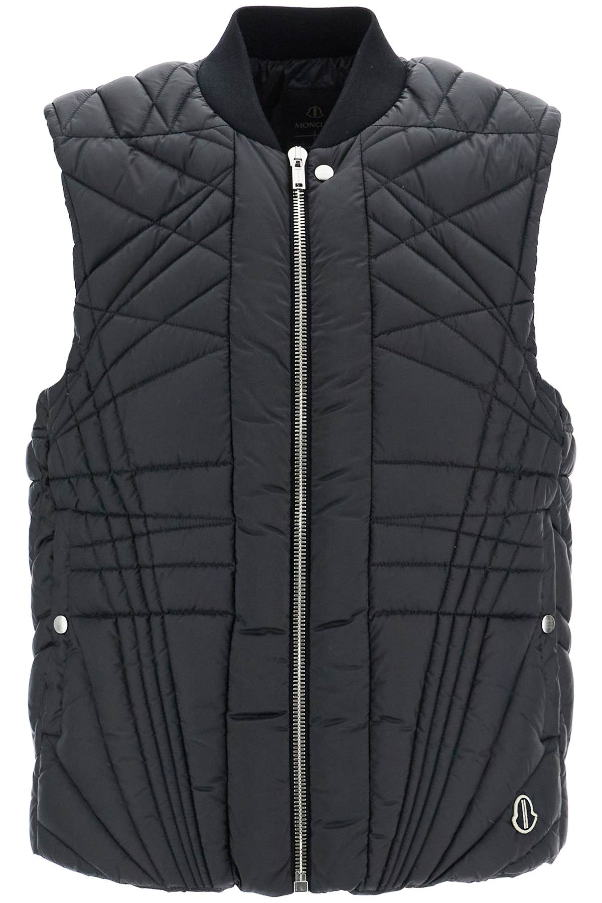 Moncler Genius Megapenta Quilted Flight Vest In Black