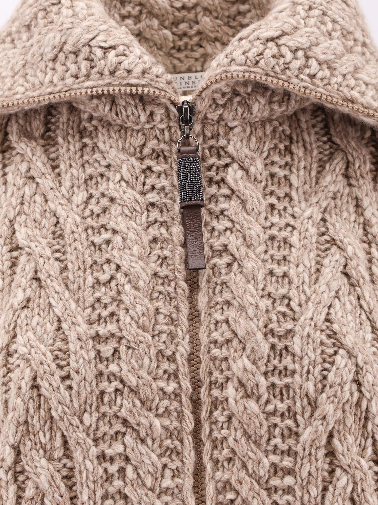 Shop Brunello Cucinelli Cardigan In Beige