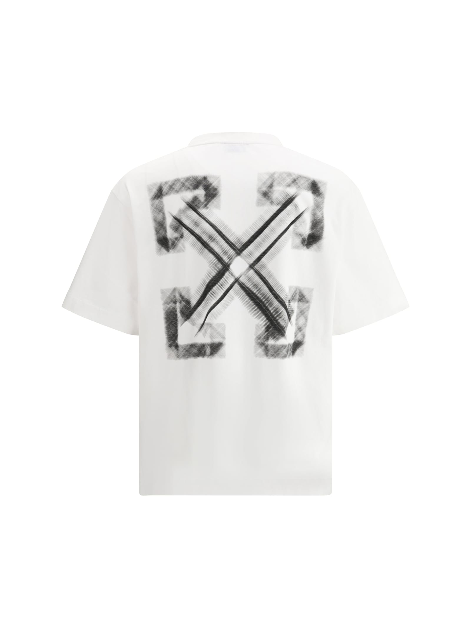 Shop Off-white Vibe Arrow Skate T-shirt In White Black