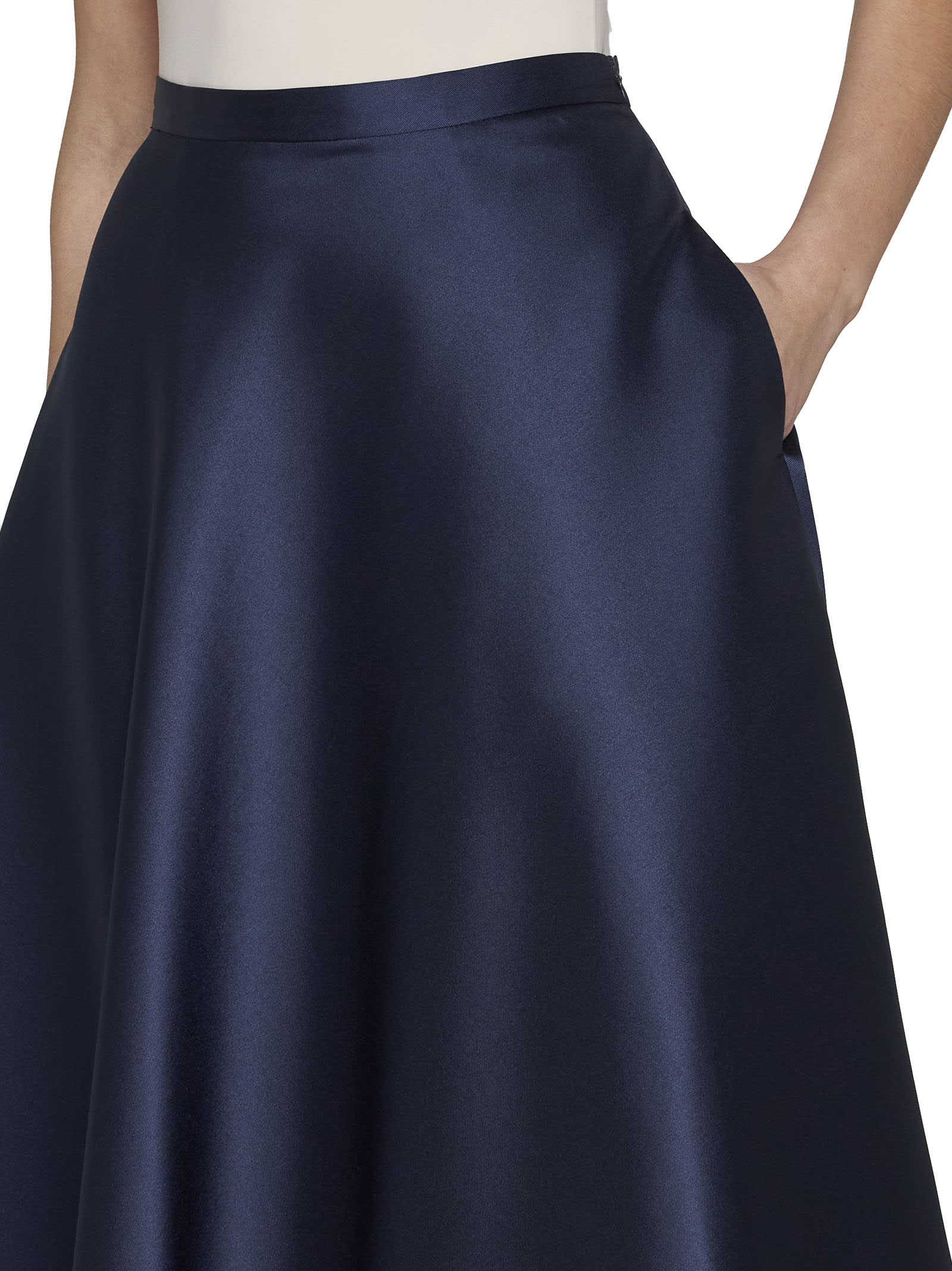 Shop Blanca Vita Skirt In Blue