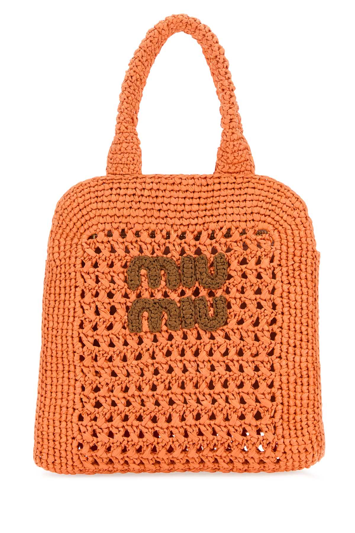 Orange Crochet Handbag
