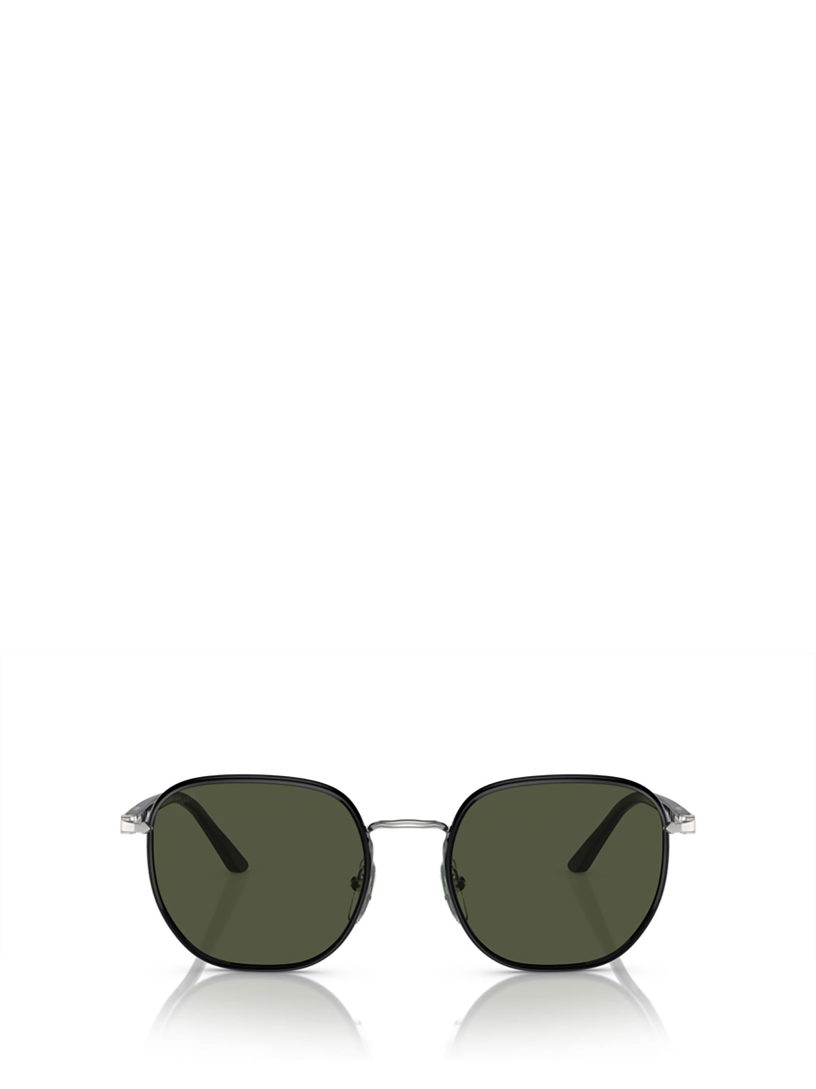 Shop Persol Po1015sj Silver / Black Sunglasses
