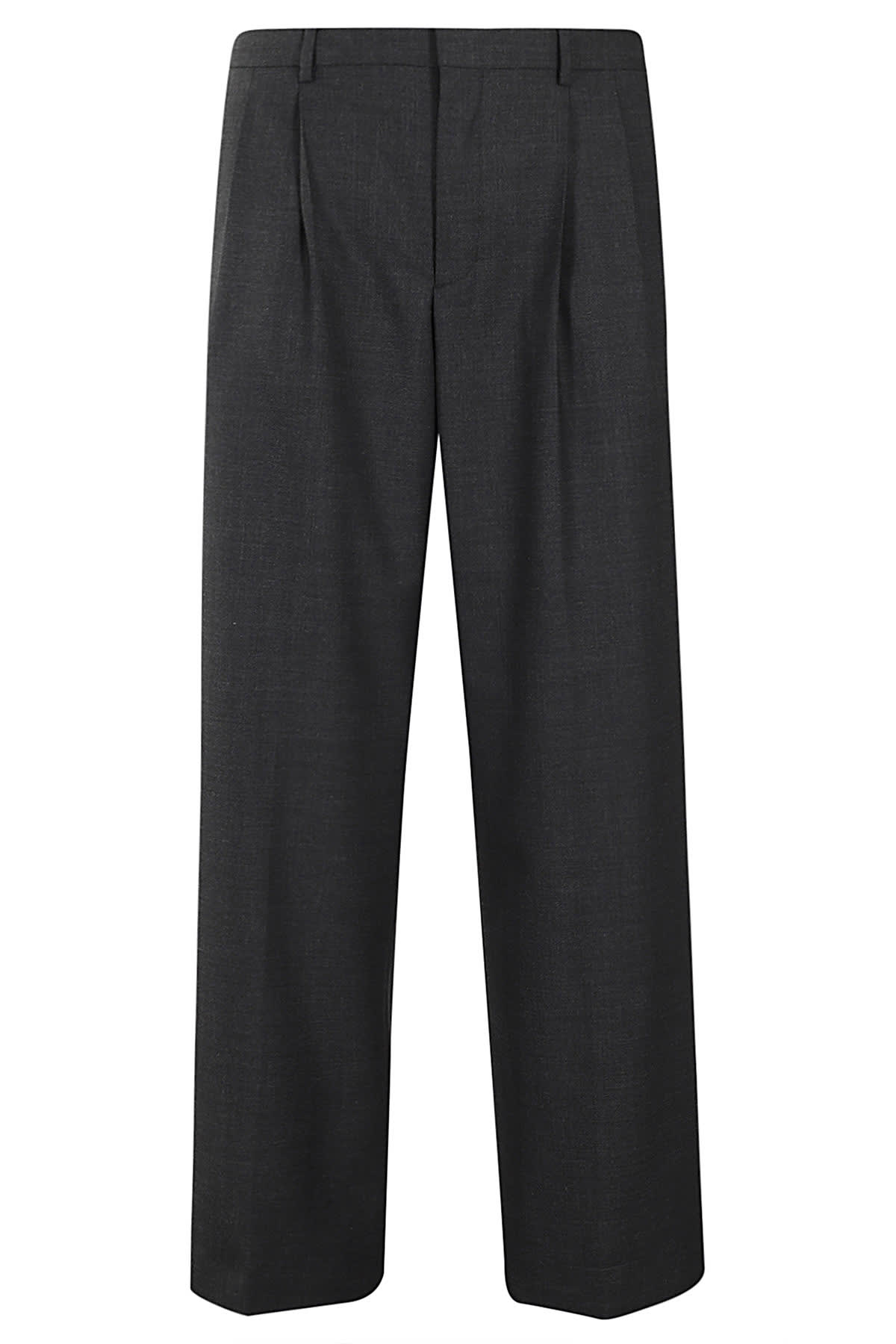 Shop Sunflower Wide Pleated Trouser In Antracite