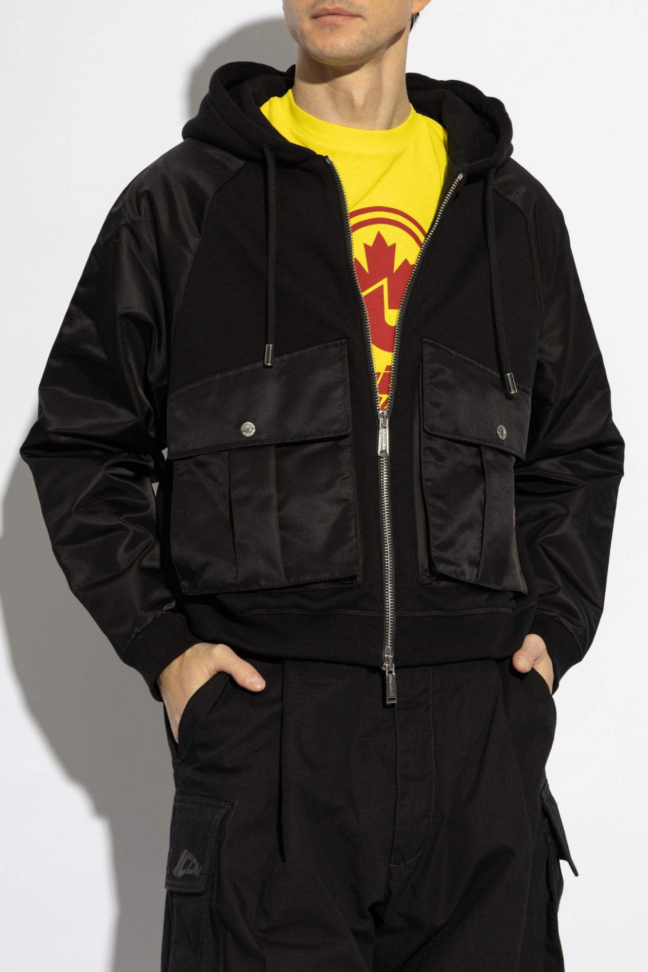 DSQUARED2 DSQUARED2 JACKET MADE FROM COMBINED MATERIALS