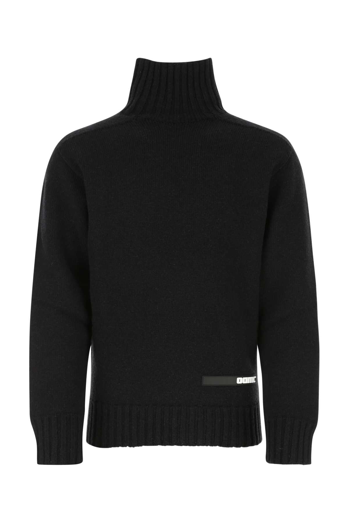 Shop Oamc Black Wool Sweater In 001