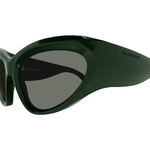 Shop Balenciaga Bb0228s Sunglasses In Green Green Green