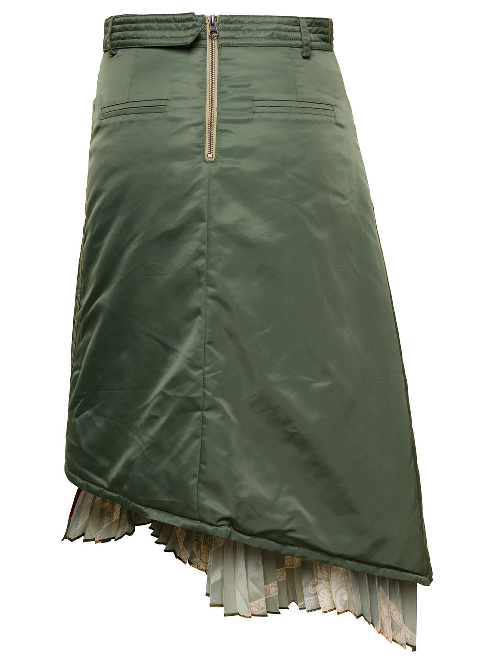 Shop Andersson Bell Ma-1 Scarf Skirt In Green