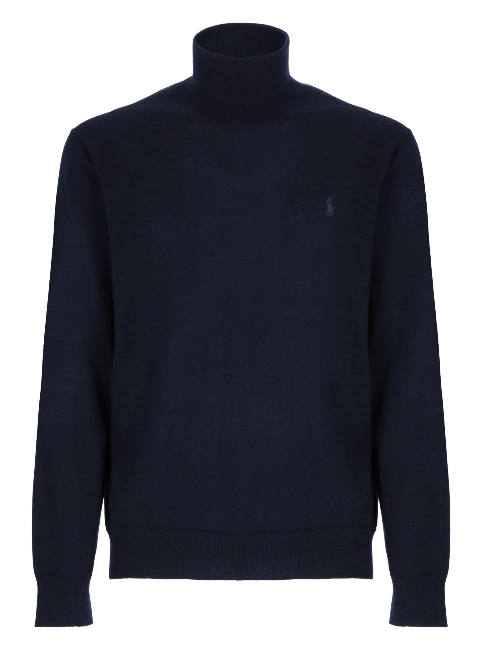 Shop Ralph Lauren Sweater With Pony Logo In Blue