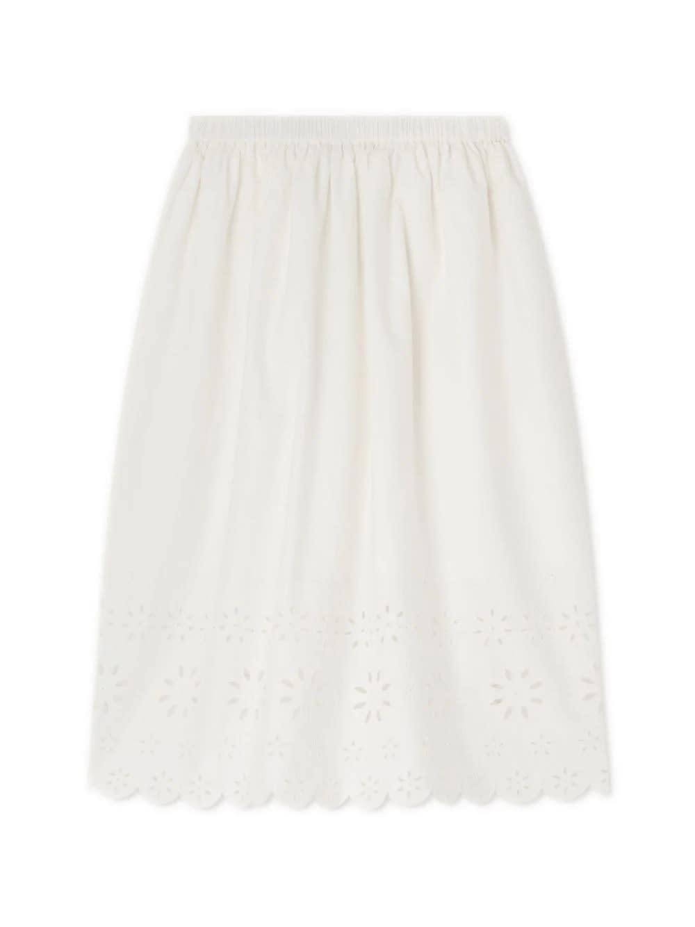Bonpoint Kids' Milk White Flora Skirt